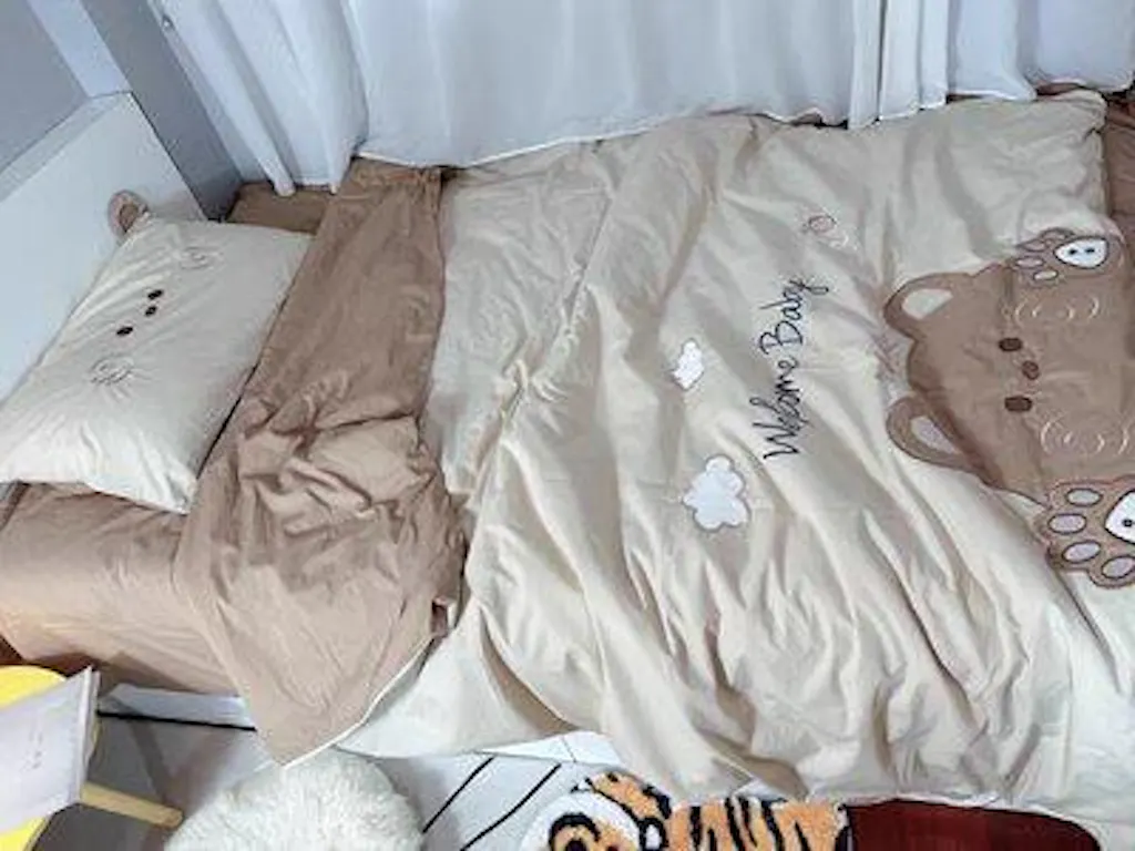 Cartoon Piggy Bubble Tea Bear Heart Bedding Sets
