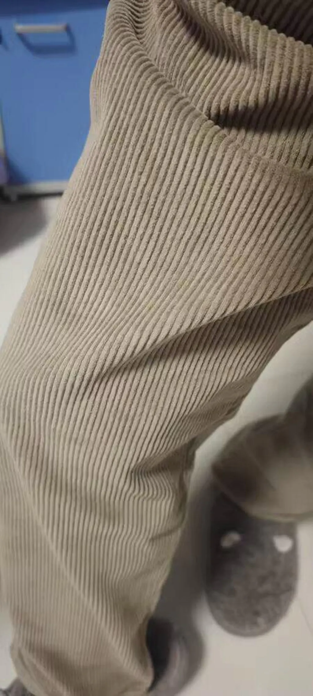 Male Black Corduroy Washed Wide Leg Jorts