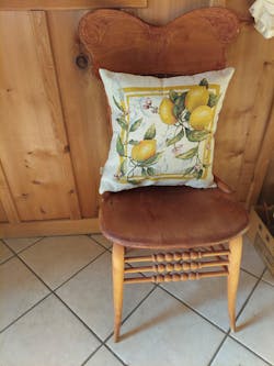 Tapestry Lemon Print Pillowcase | Mediterranean Kitchen Decor, Summer Citrus Table Cover, Yellow Fruit Botanical Linen Look Textile