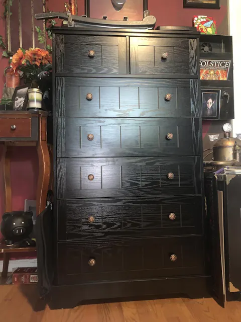 Hasuit | 51.4 Inch Tall Dresser Farmhouse 7 Drawers Dresser with Hand Carved Panel Dressers Chest of Drawers Large Wood Closet Storage Organizers