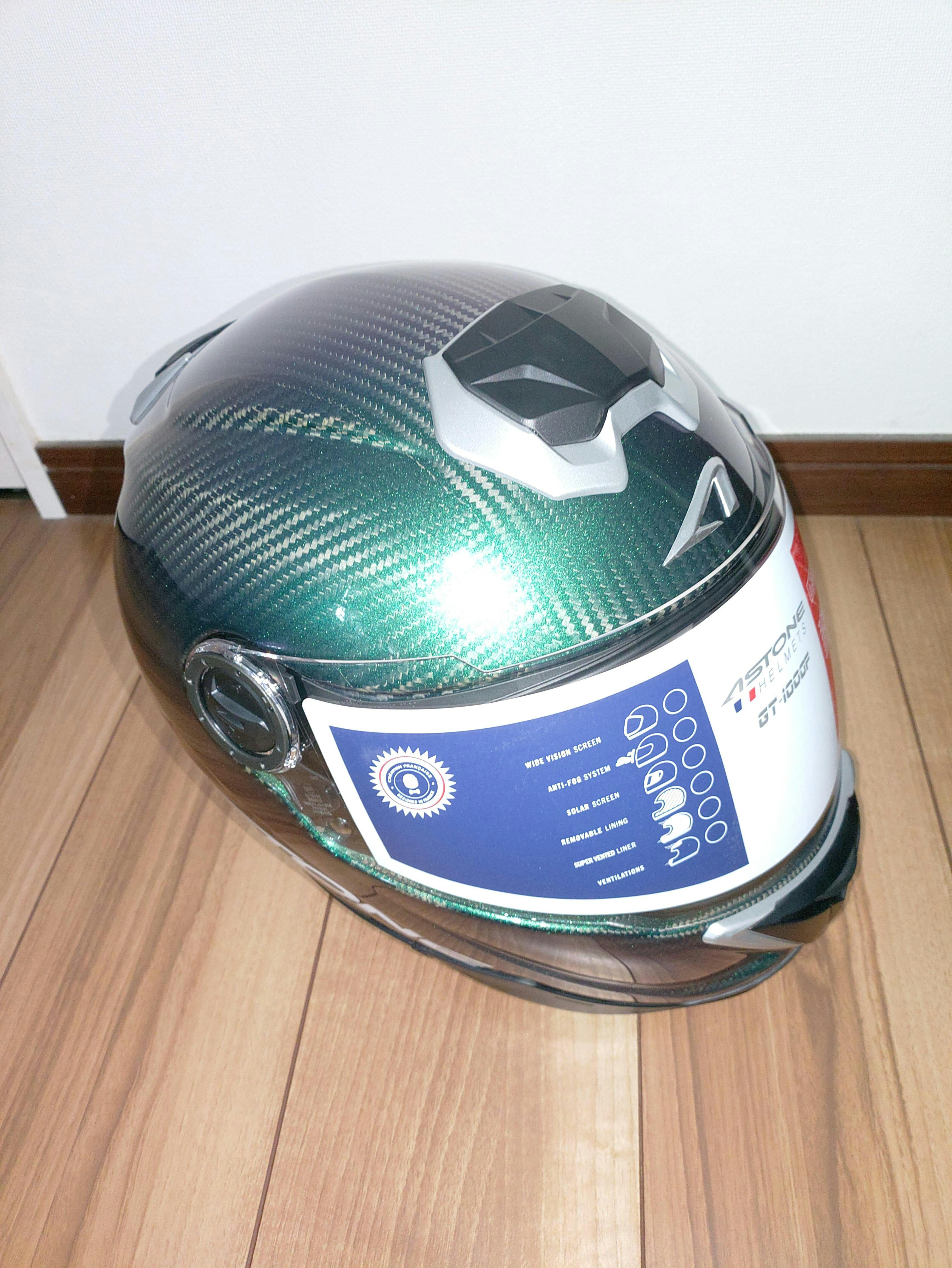 カーボンヘルメット 「東レ」製カーボン使用 ASTONE GT-1000F IRIDIUM