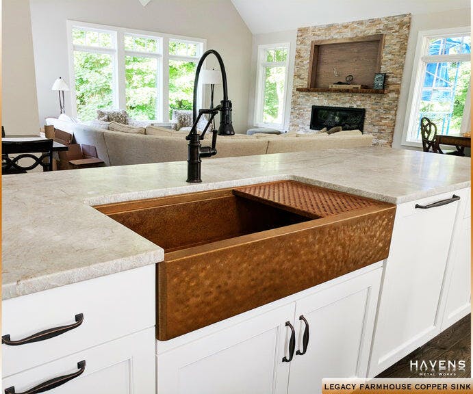 Legacy Farmhouse Sink Hammered Copper Havens Luxury Metals   1692818467  0  YHwMjiKN  Legacy Farmhouse Hammered Copper Sink 704x576  Original 