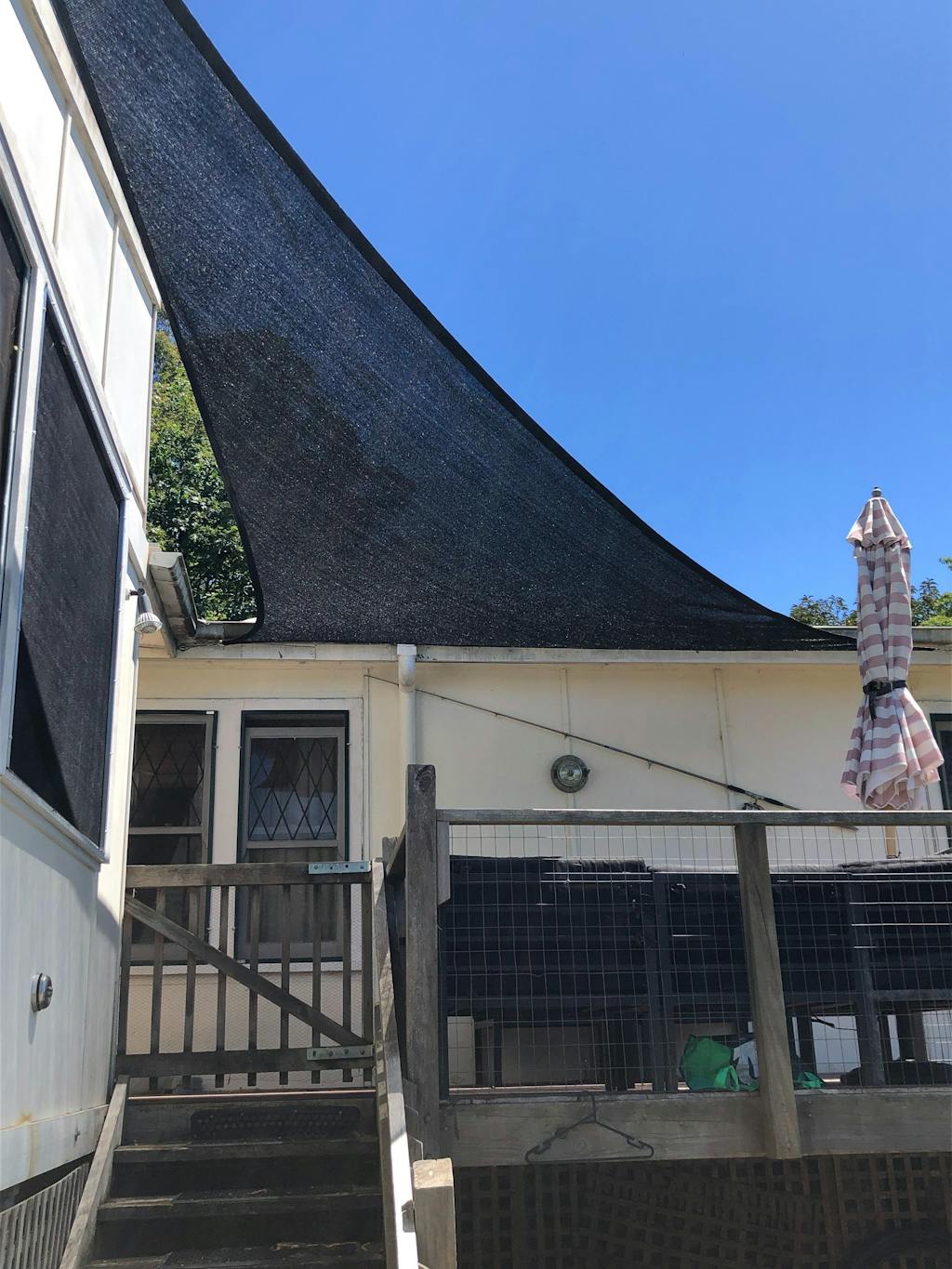 Black Right Angle Triangle Shade Sail