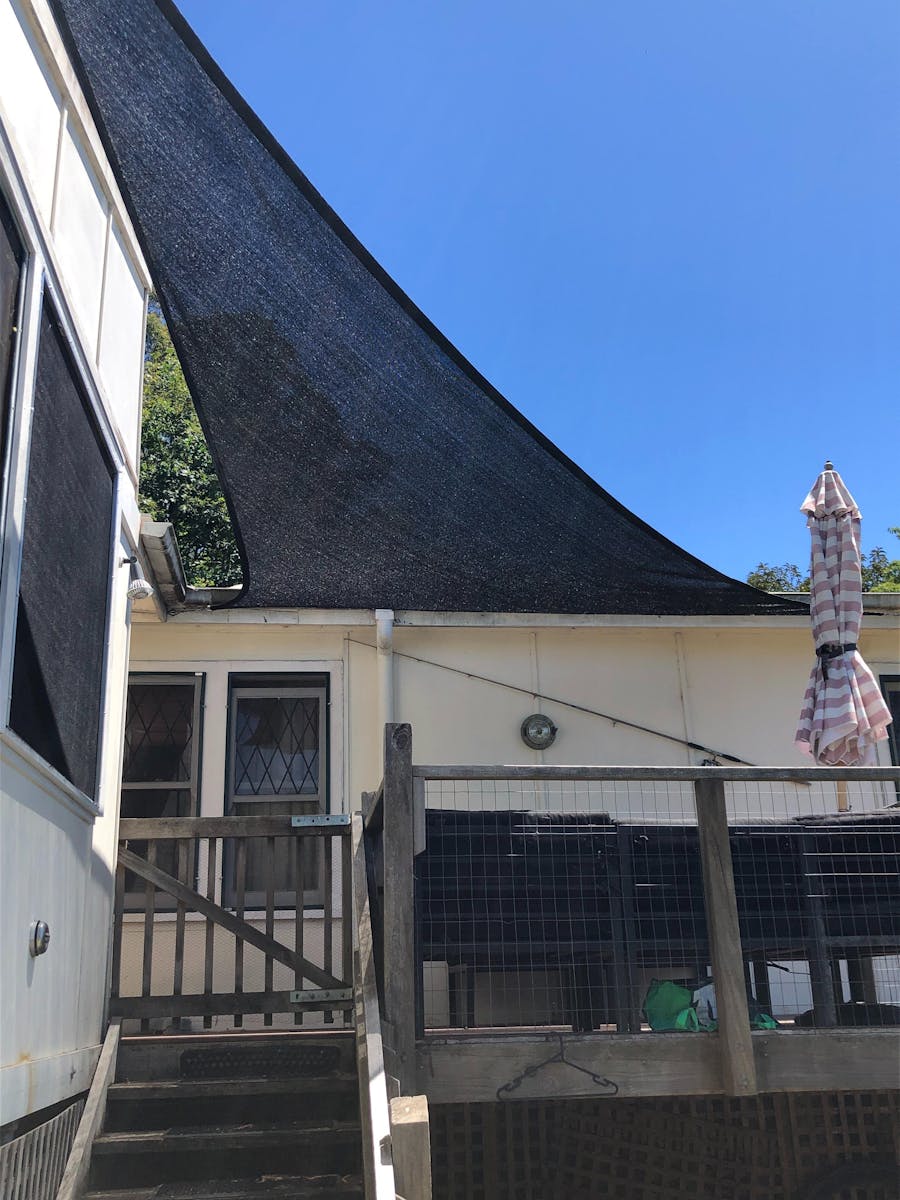 Black Right Angle Triangle Shade Sail