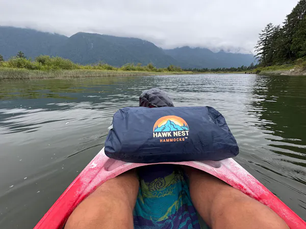 Greg's Hawk Nest on kayak trip