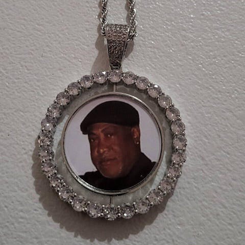 Custom Rotating Double-Sided Photo Pendant