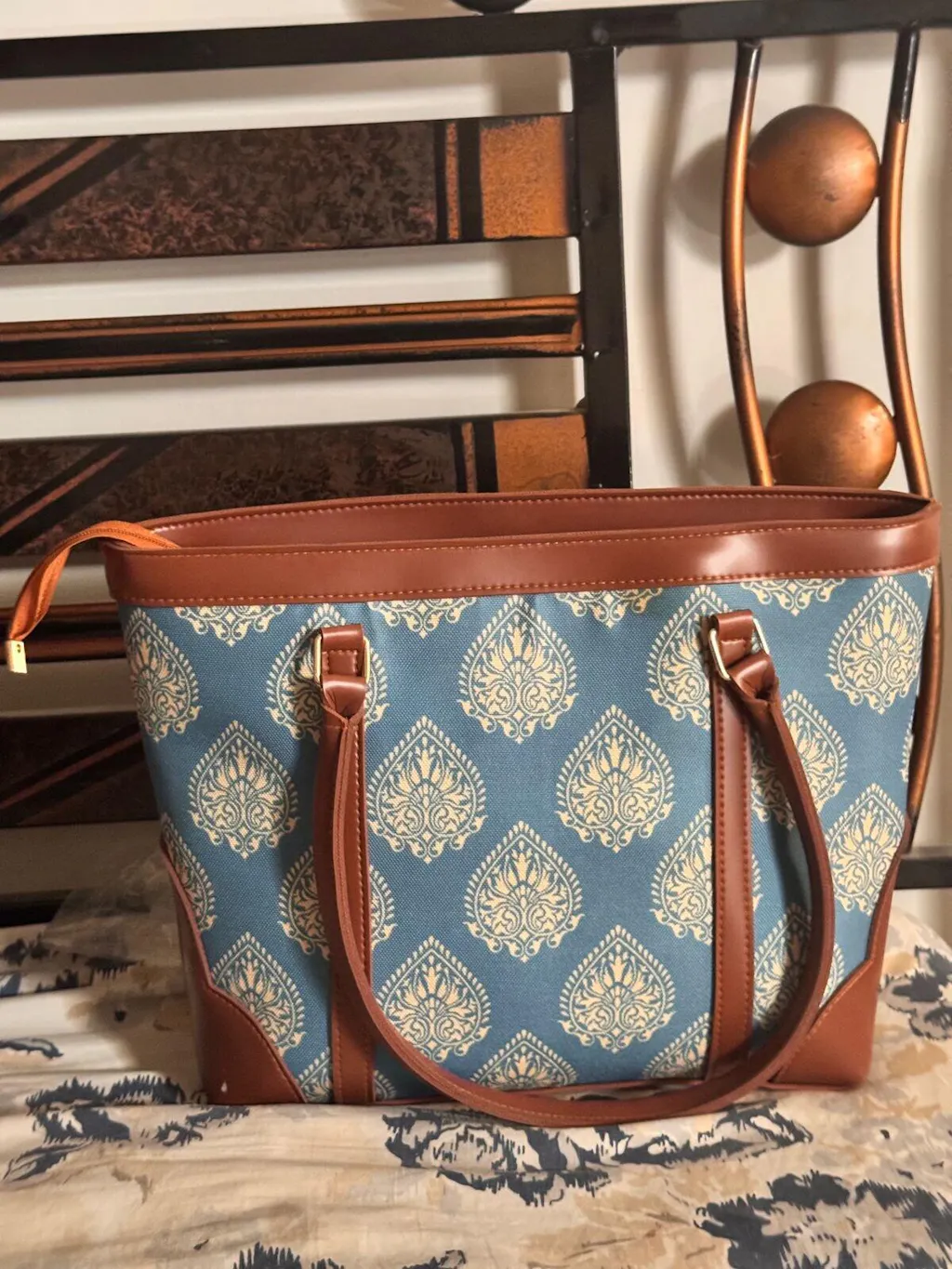 Miraas Tote - Blue Canvas