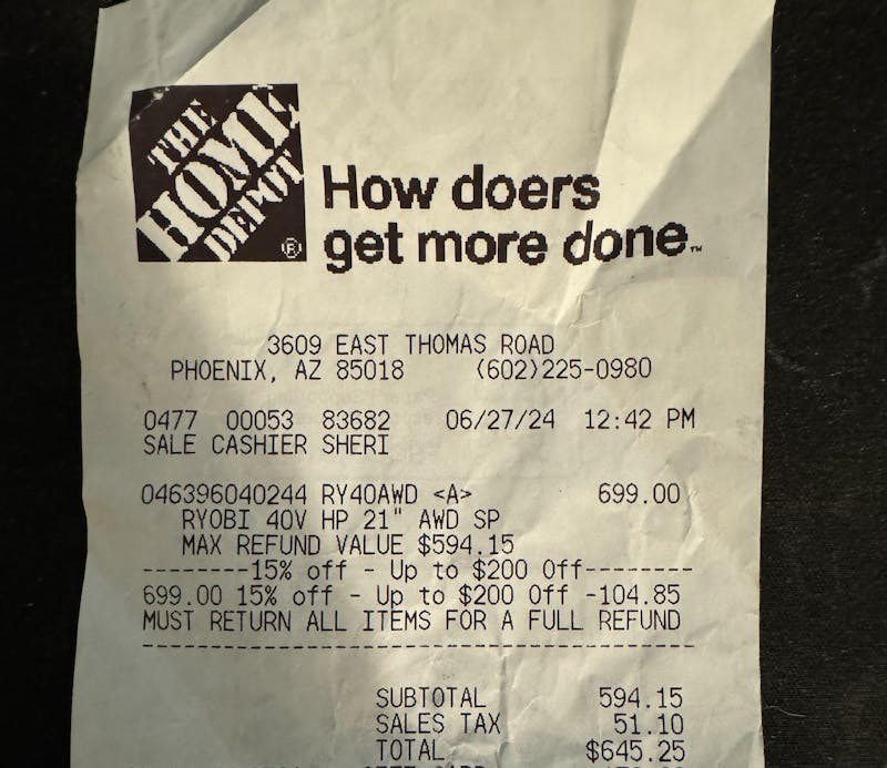 In-Store 15% OFF Home Depot Printable Coupon