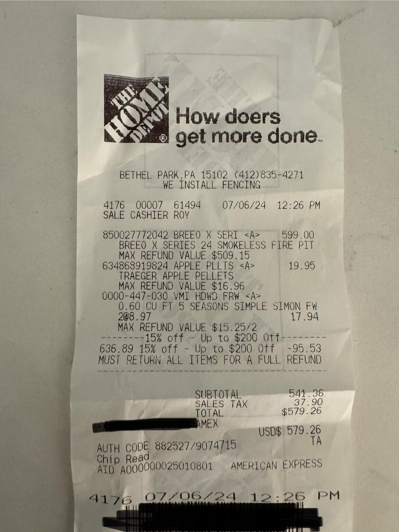 In-Store 15% OFF Home Depot Printable Coupon