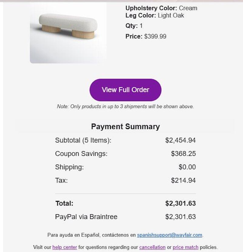 ONLINE 15% OFF Wayfair Printable Coupon