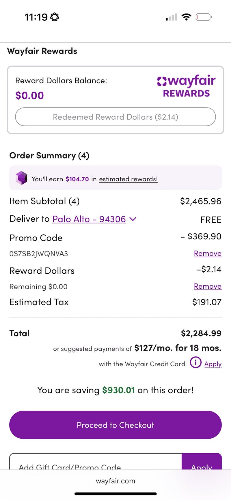 ONLINE 15% OFF Wayfair Printable Coupon