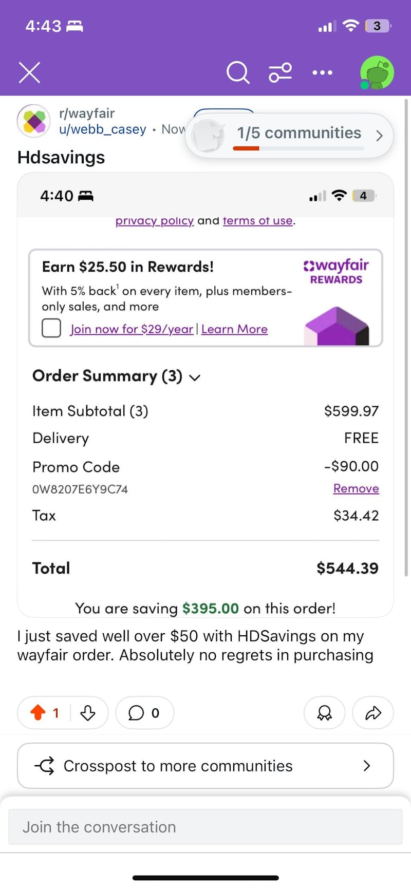 ONLINE 15% OFF Wayfair Printable Coupon