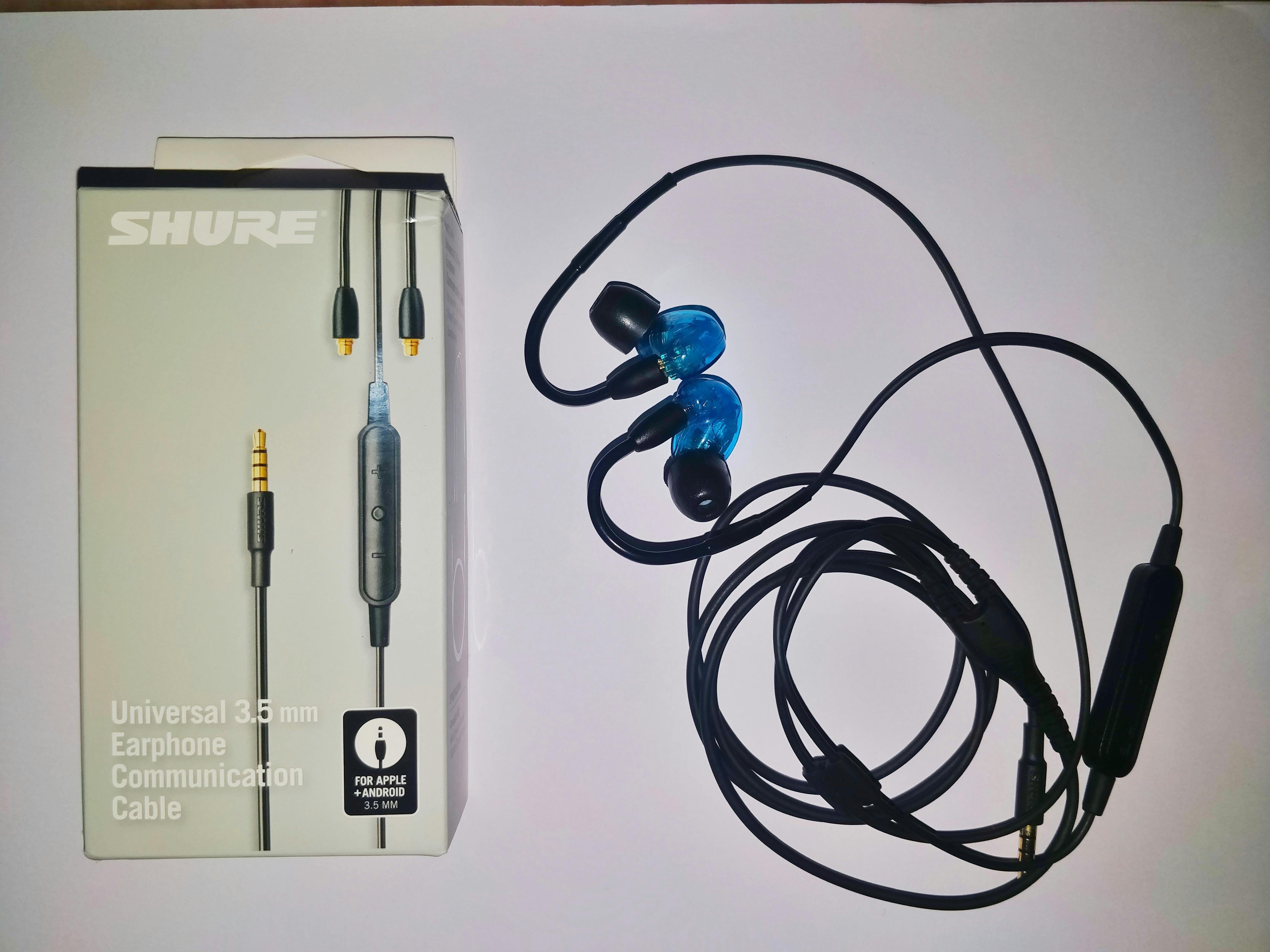 shure se215 cable with mic