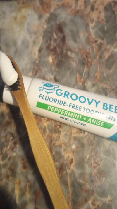 All Natural Fluoride-Free Toothpaste (Peppermint + Aniseed flavor) 3.5oz (100g) (6-Pack)