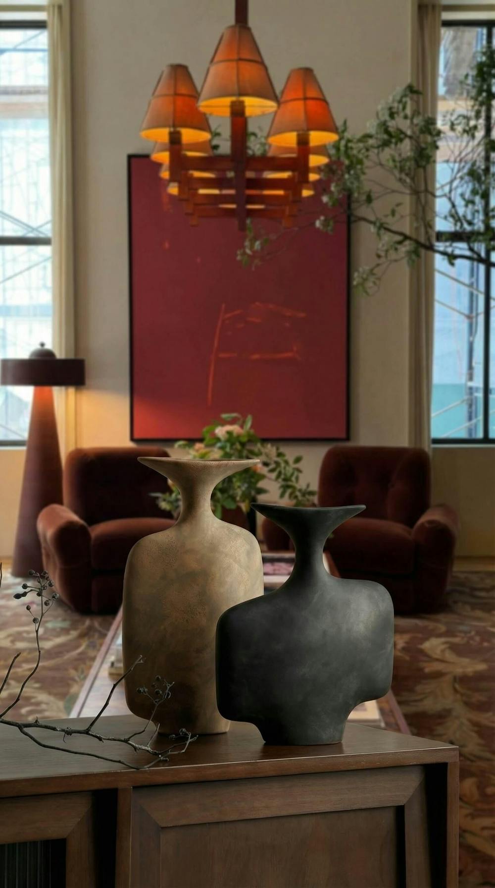 Human-Form Ceramic Art Vase - Wabi-Sabi Minimalist Decor