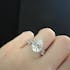 Pear Shaped Halo & Pave Moissanite Engagement Ring