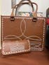 The Ranch Wife’s Boot Stitched Tote