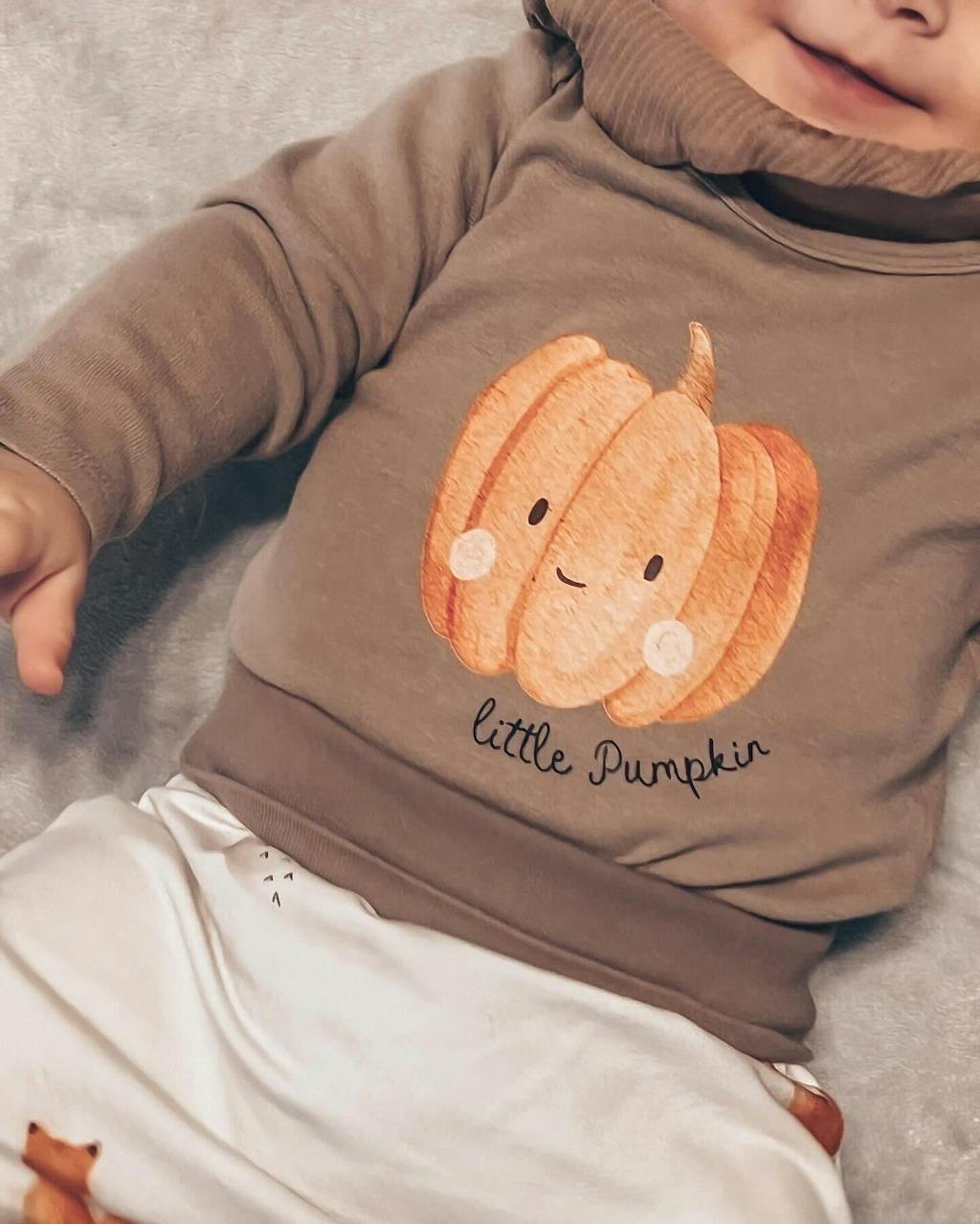 Hej Hanni Bügelbild Herbst Kürbis Little Pumpkin