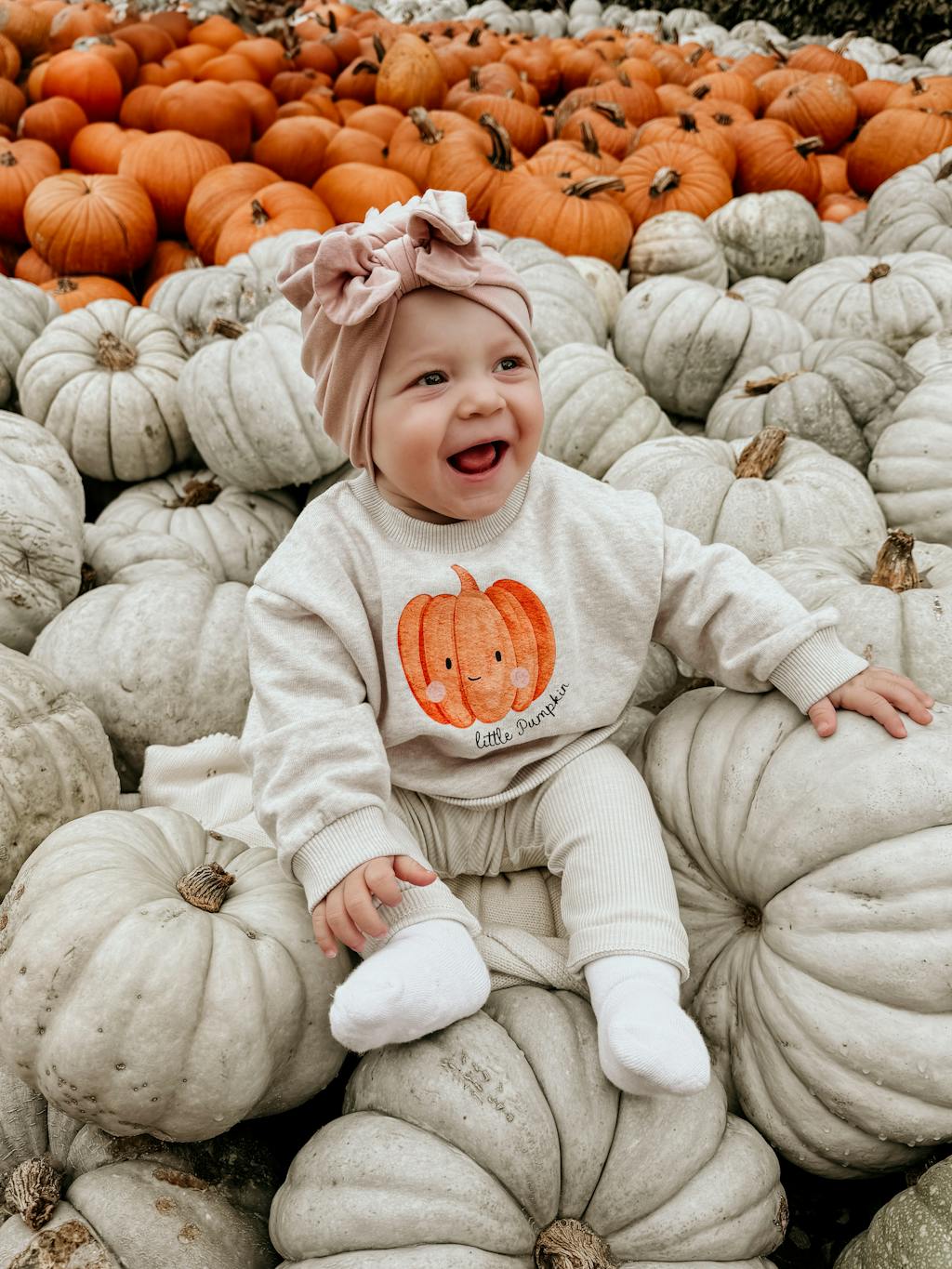Hej Hanni Bügelbild Herbst Kürbis Little Pumpkin