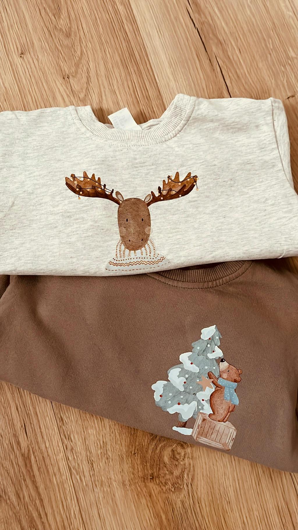 Hej Hanni Bügelbild Weihnachten Kleiner Bär Weihnachtsbaum