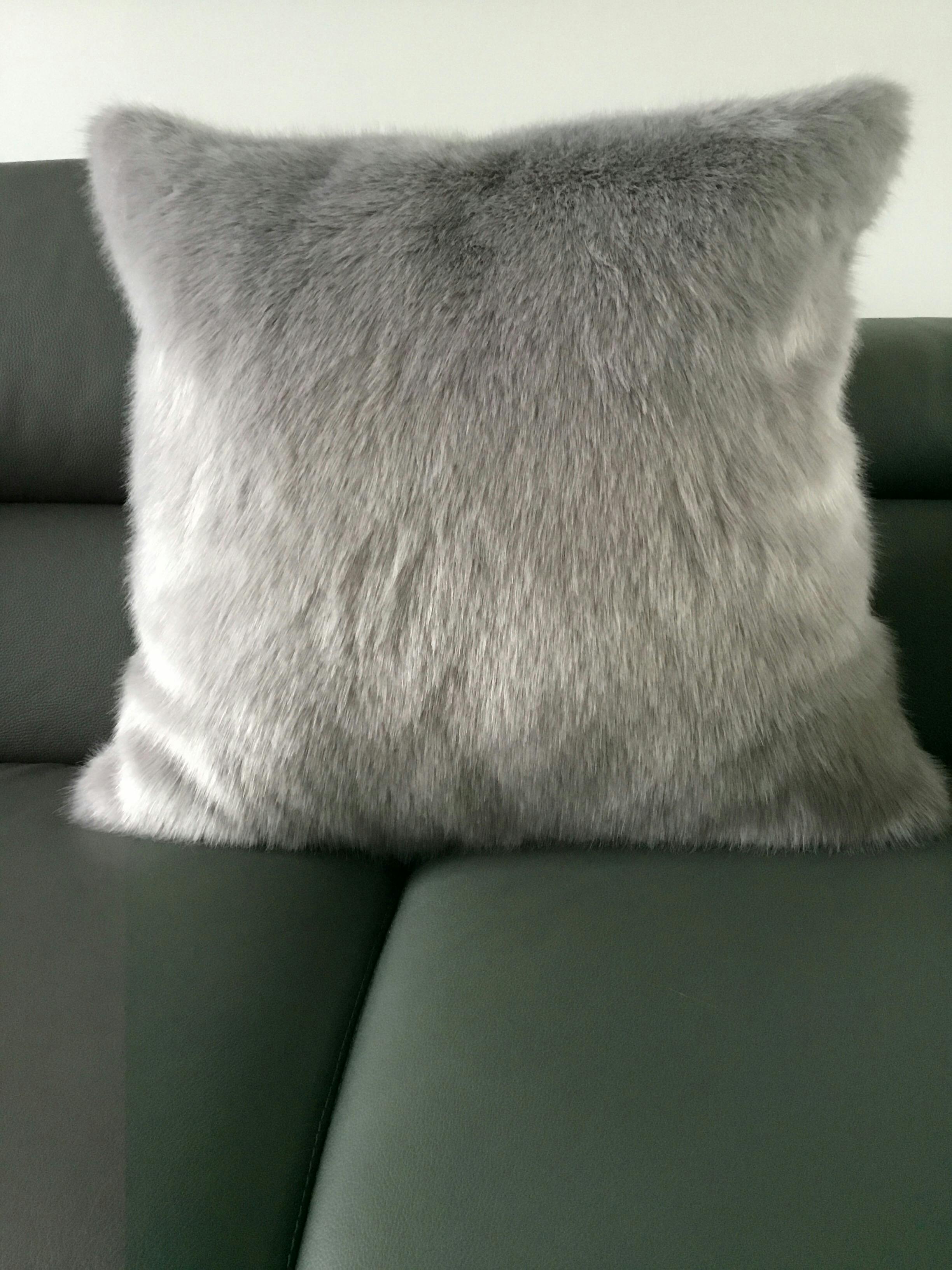 Faux Fur Square Cushions – Helen Moore