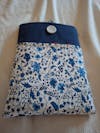 Blue Flower Book Sleeve