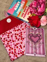 Pink and Red Hearts Book Sleeve