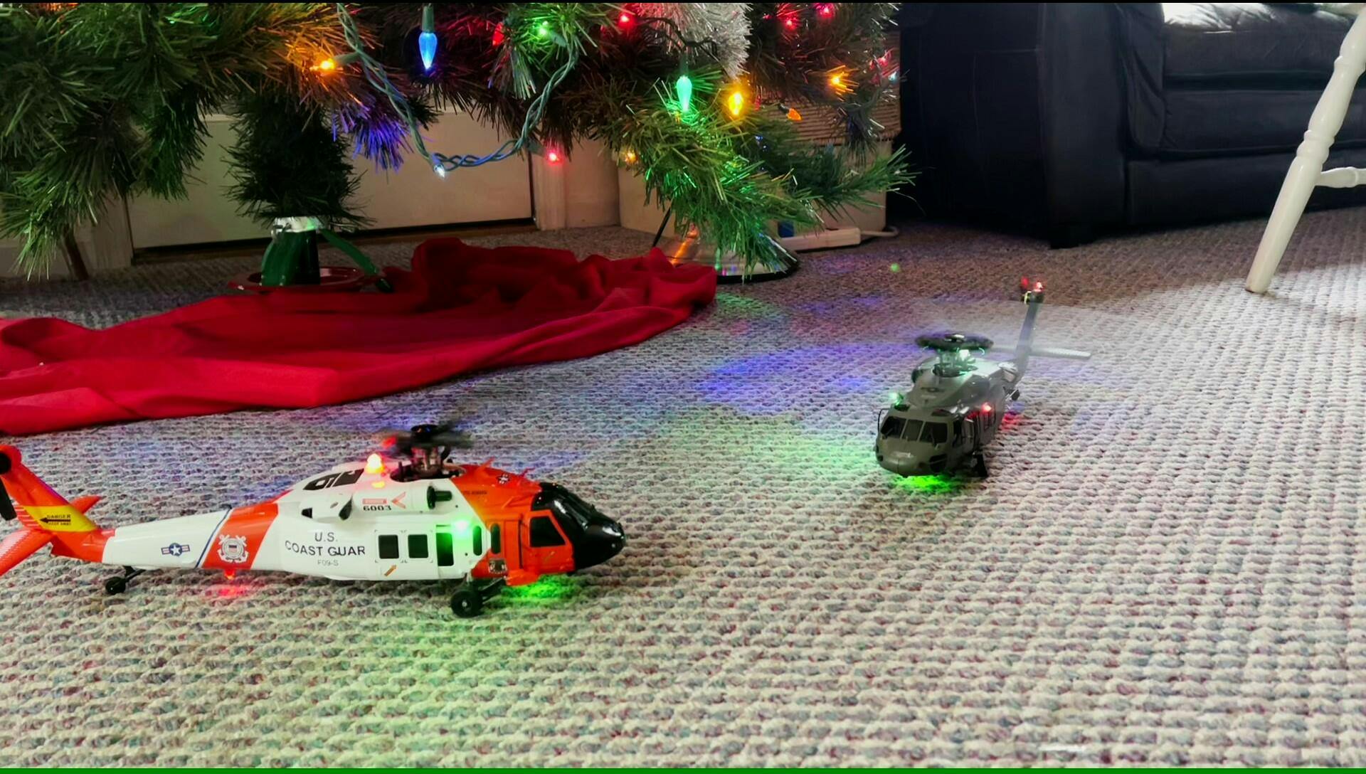 6CH 3D Coast Guard UH60 Scale RC Helicopter w/ GPS Intelligent Control