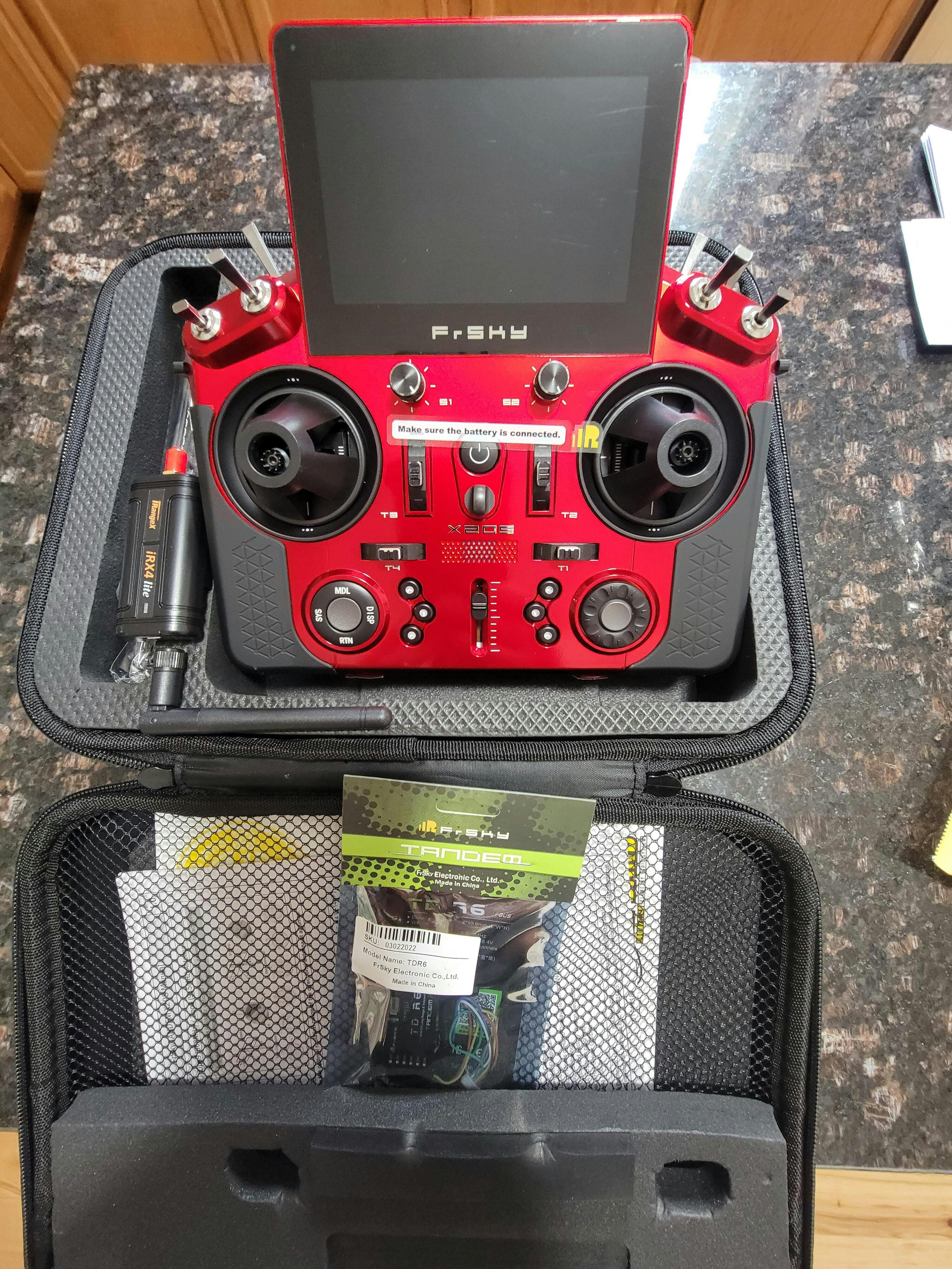 FrSky Tandem X20S Transmitter w/Battery + SD Card + Handle Shells