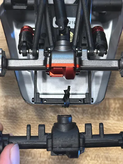 HobbyPlus CR18P EVO/EVO PRO/Juice UP Machine Aluminum Rear Axle V2