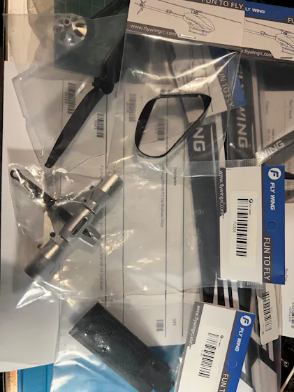 Flywing FW450 V3 Quick Release Blades Grip Metal Rotor Head Set