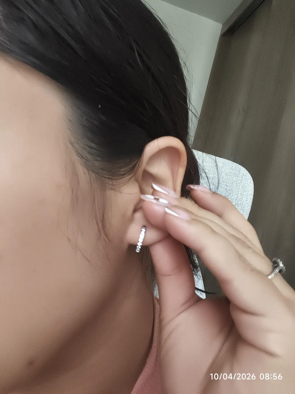 Candonga para Lóbulo en Titanio - Clear