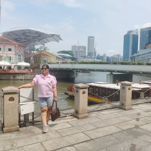 Lavender Cotton Linen Shirt with Honey Bee Embroidery