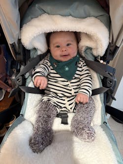 Merino Wool Kid's Sleep Socks Eggplant