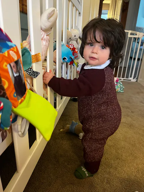 Merino Knitted Sleepsuit Plum