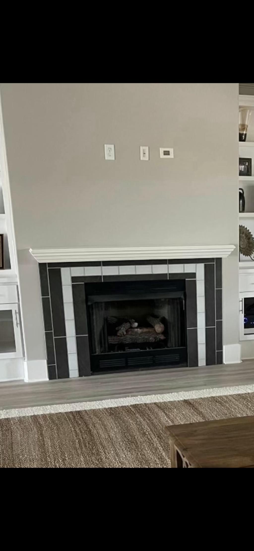 Rustic Mantel Slip Cover