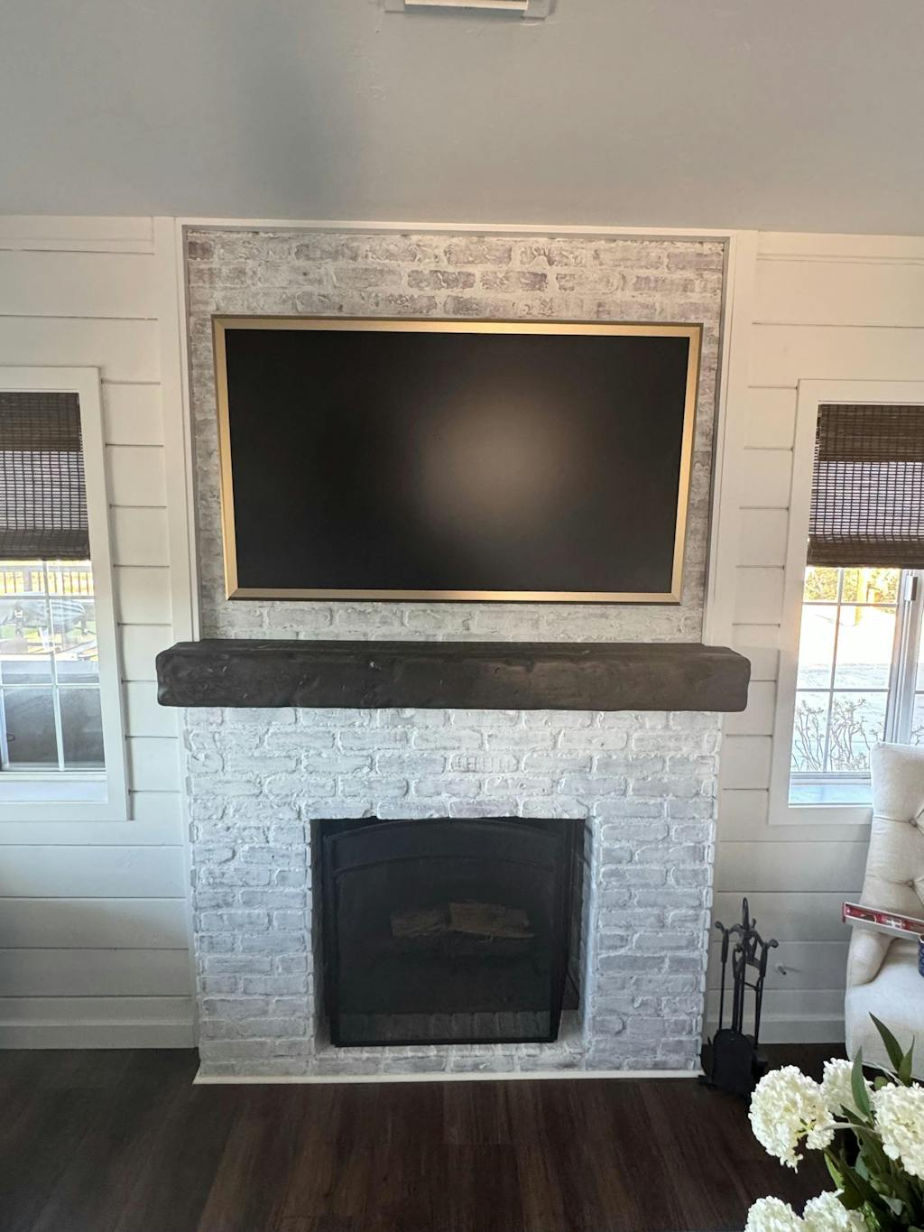 Rustic Mantel Slip Cover