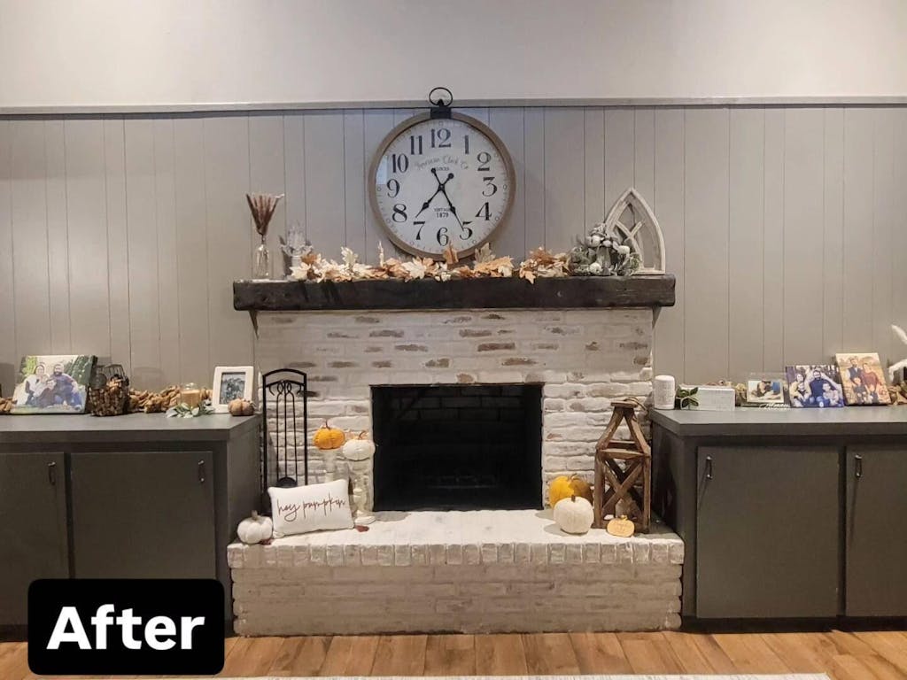 Rustic Mantel Slip Cover