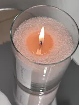 Sandljus i glasbehållare - Mango&Lime 160g