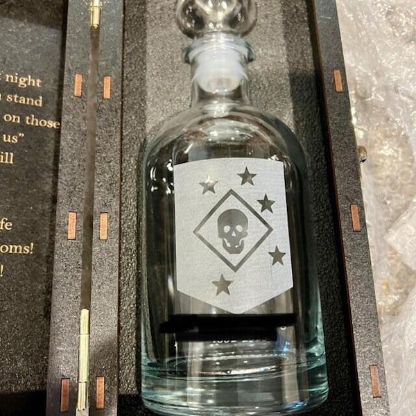 Photo Engraving on Bottom of the Glass