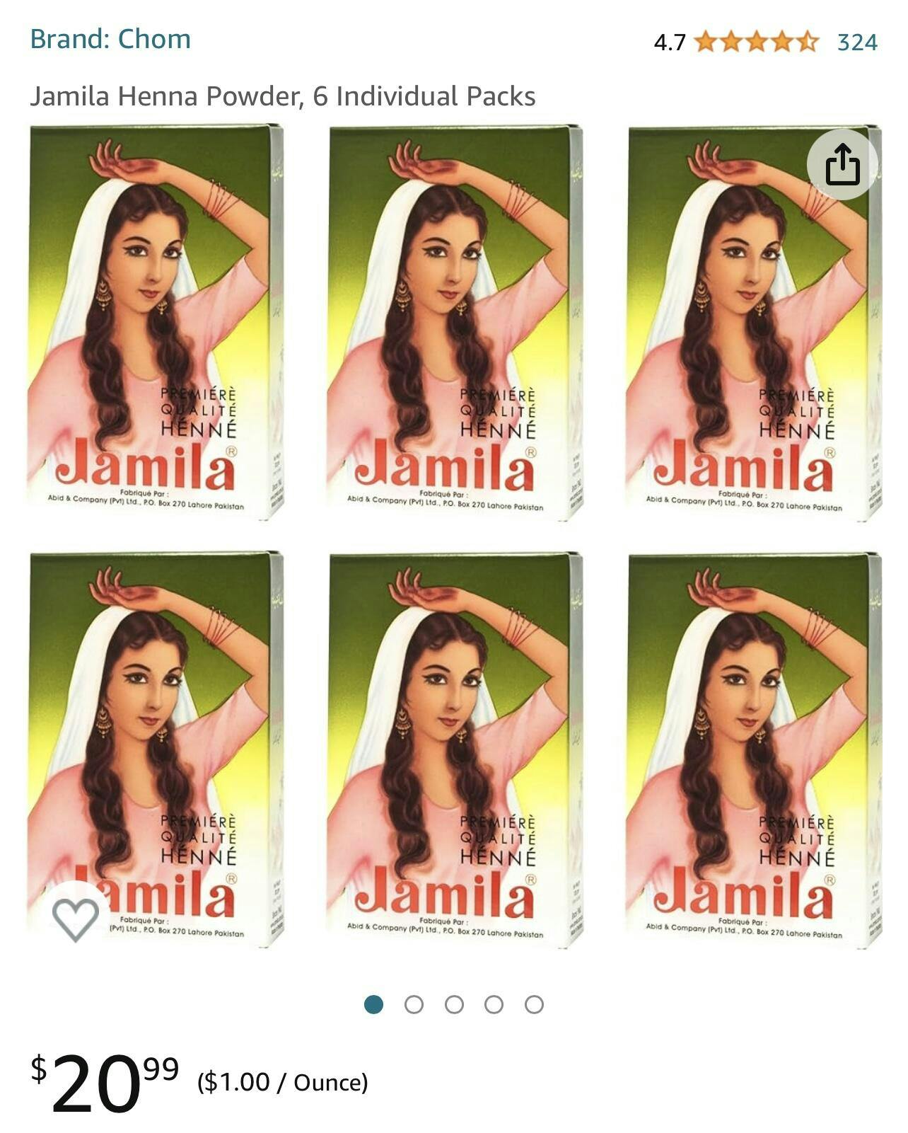 Jamila Henna Hair Dye Henna Sooq