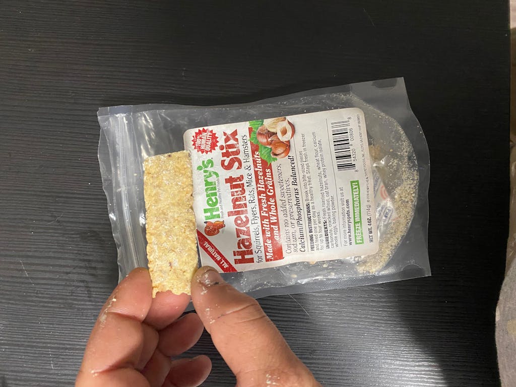 Hazelnut Stix - Treats for Squirrels, Flyers, Rats and Mice