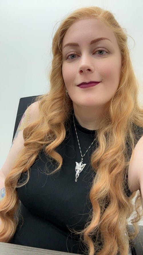 Strawberry Blonde Curly Lace Top Synthetic Wig Idina