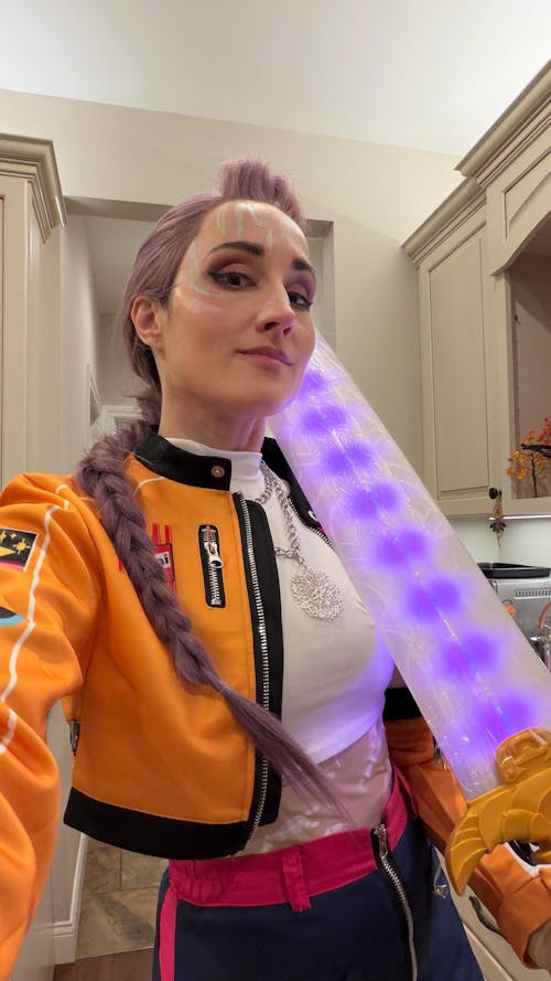 Lavender Straight Lace Front Synthetic Wig Rumi Braid Kylin