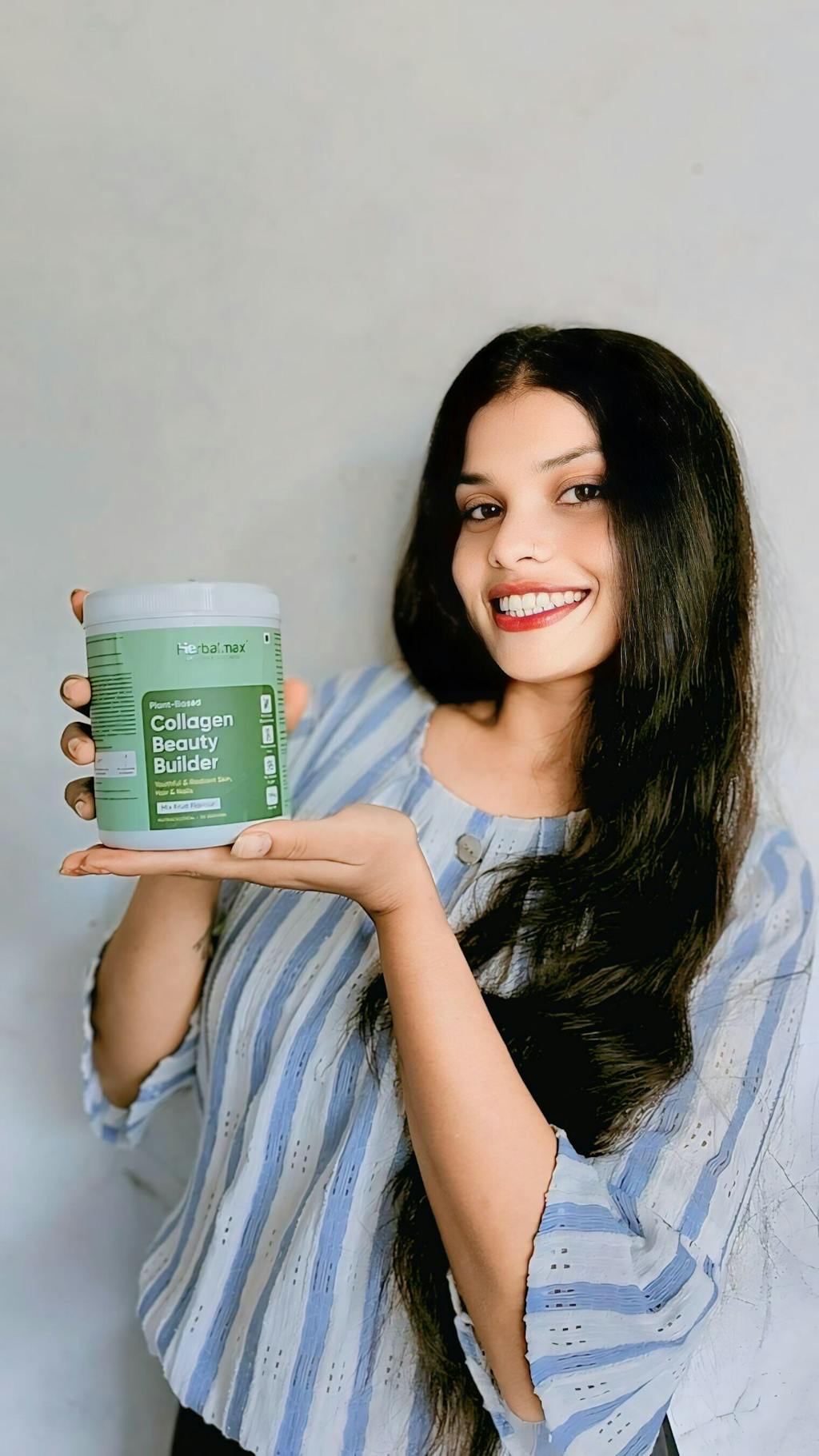 Herbalmax Plant Based Veg Collagen Beauty Builder(195g) Mix Fruit Flavour