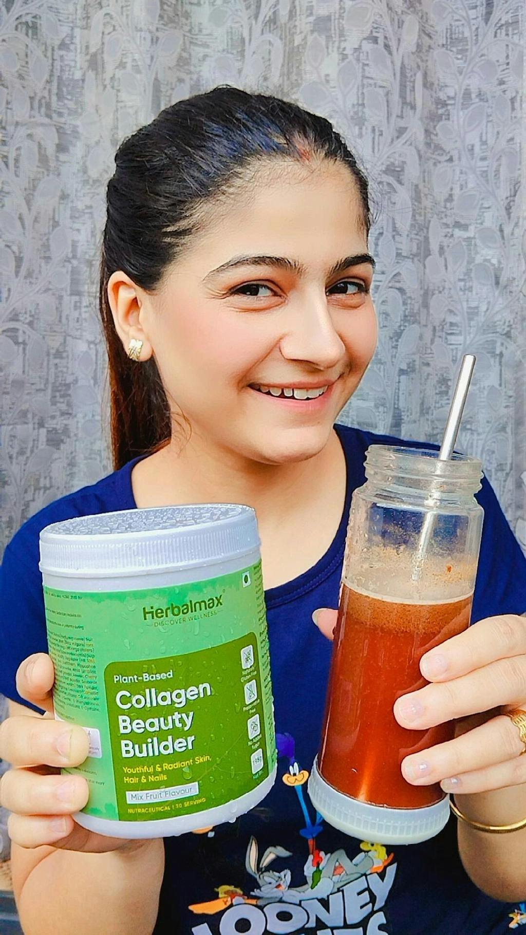 Herbalmax Plant Based Veg Collagen Beauty Builder(195g) Mix Fruit Flavour