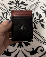 Money Clip Wallet with Pocket Mandarina Agua Roble
