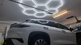 Hexagon LED Lights – 7 Grid (11.5' × 4.9' / 3.5 m × 1.5 m)