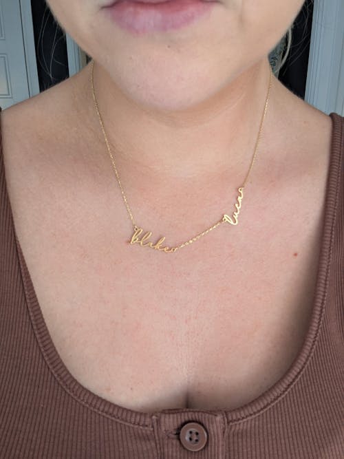 Personalised Double Name Necklace