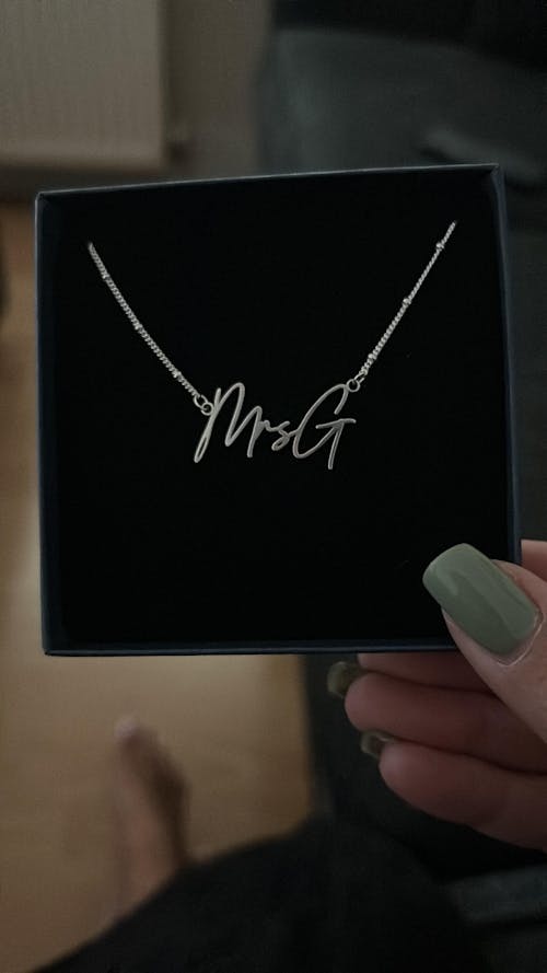 Personalised Mrs Necklace